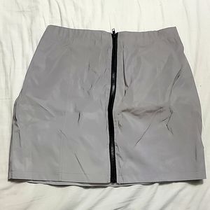 Reflective mini skirt